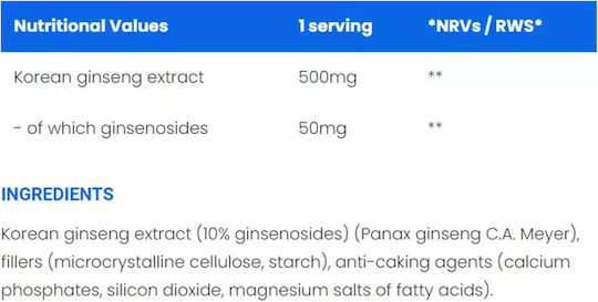 Ironflex Nutrition Ginseng 100 ταμπλέτες