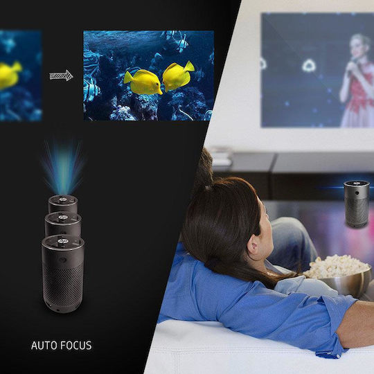 HP MP250 3-IN-1 Mini Projector DLP Λάμπας LED με Wi-Fi και Ενσωματωμένα Ηχεία