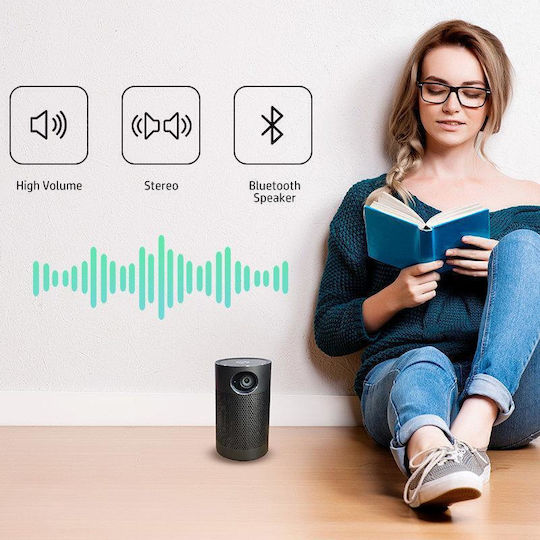 HP MP250 3-IN-1 Mini Projector DLP Λάμπας LED με Wi-Fi και Ενσωματωμένα Ηχεία