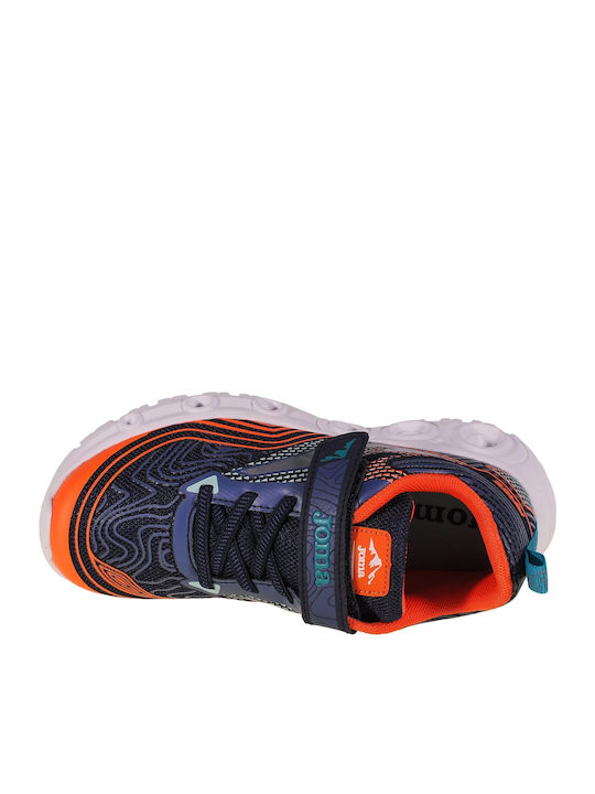 Kids Sports Shoes Running with Hoop & Loop Closure Blue