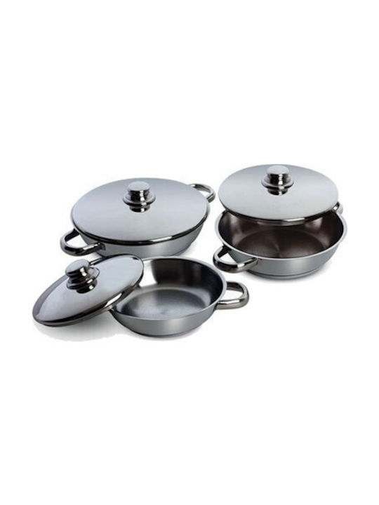 Epiplo-Fos Stainless Steel Pots Set 3pcs