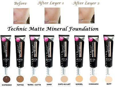 Technic Matte Mineral Foundation Sorrel 45ml