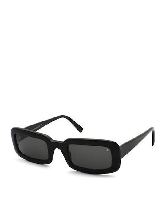 Bob Sdrunk Roxie Damen Sonnenbrille mit Schwarz Kunststoff Gestell und Schwarz Linse