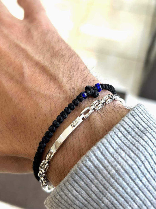 Herren Armband aus Weißgold 9K