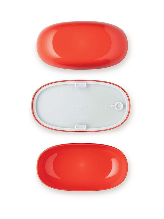 Alessi Lunch Box Plastic Τιρκουάζ Suitable for for Lid for Microwave Oven 1250ml LAZ 1pcs