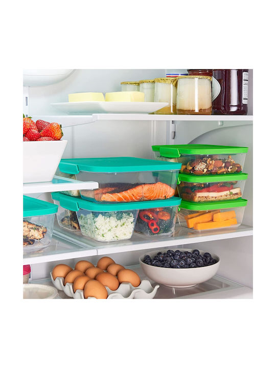Sistema Plastic Lunch Box Transparent 24x22.4cm 5pcs