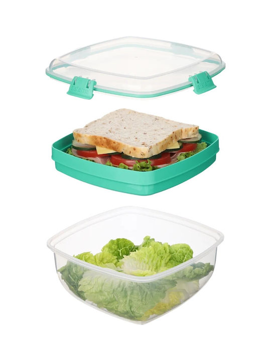 Sistema Plastic Lunch Box To Go SIS Mint 1630ml
