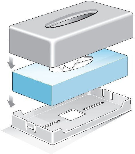 Haltevorrichtung für Tissues Silber 2023-ΡΟΣΥ134