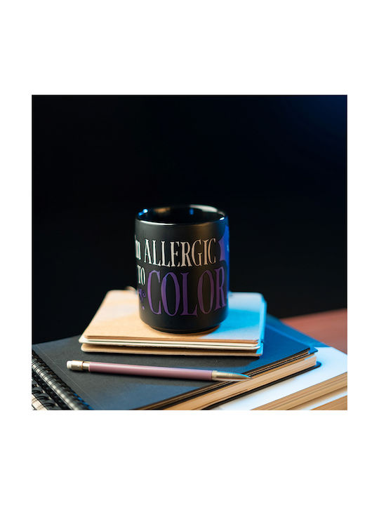 Grupo Erik Wednesday I 'm Allergic To Color Mug Ceramic Black 350ml