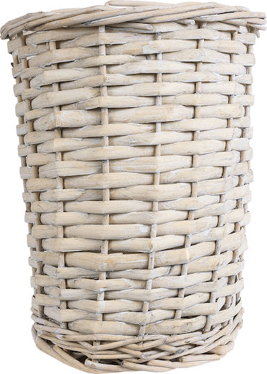 GloboStar Planter Wooden White with Stand 19x19x24cm.