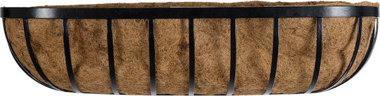 GloboStar Salamina Planter Metal Brown with Stand 76x19x18cm.