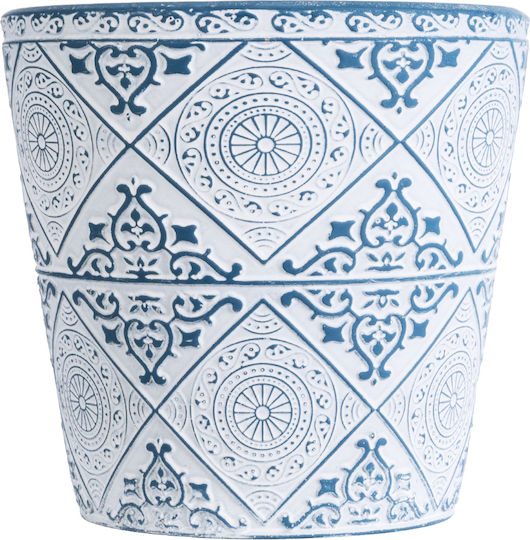 GloboStar Casablanca Planter Ceramic White 14x14x13cm.