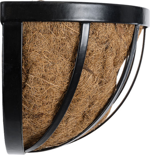 GloboStar Salamina Planter Metal Brown with Stand 76x19x18cm.