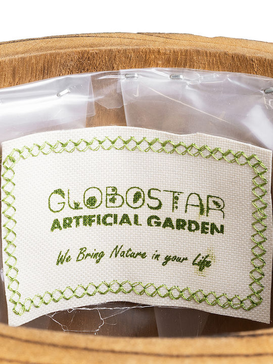 GloboStar Planter Wooden Brown with Stand 22x22x46cm.