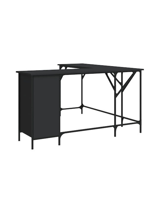 Corner Desk Black 141x141x75cm