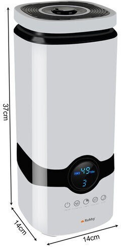 Ruhhy Air Purificator de Aer / Umidificator Ultrasonic 28W pentru Spații 20m²