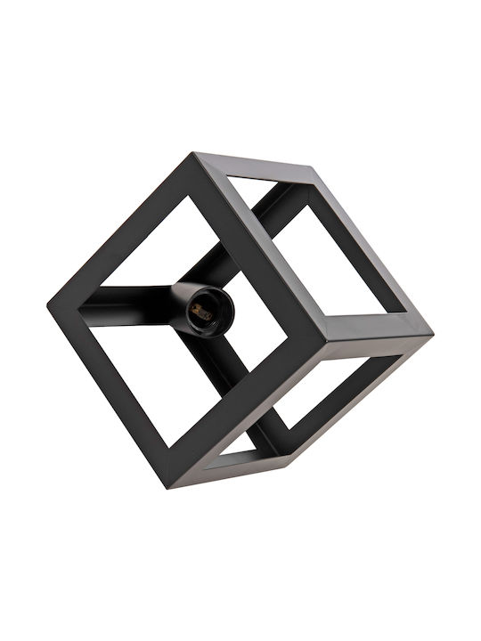 HomeMarkt Pendant Light Black with Socket E27 23cm
