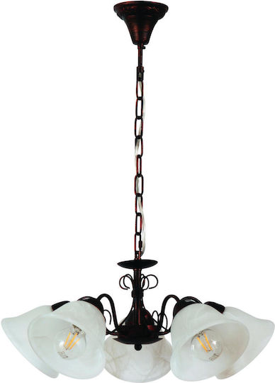 ARlight PDC 2261 Copper Pendant Light for 5 E27 Bulbs 53x63cm
