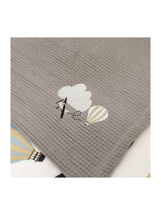 Naf Naf Одеяло Детско легло Pique Сив Light gray 140x110см.