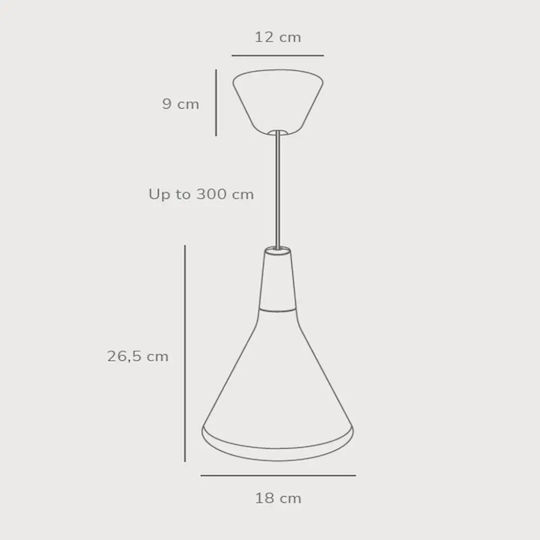 Nordlux Nori Hängelampe Schwarz Glocke mit Fassung E27 18x27x300cm.