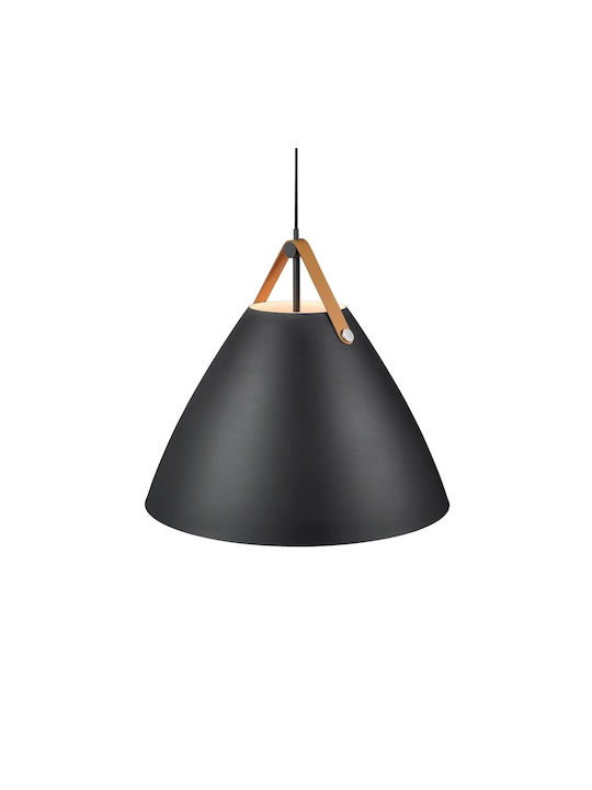 Nordlux Strap Pendant Light Single-Light Bell for Socket E27 Black