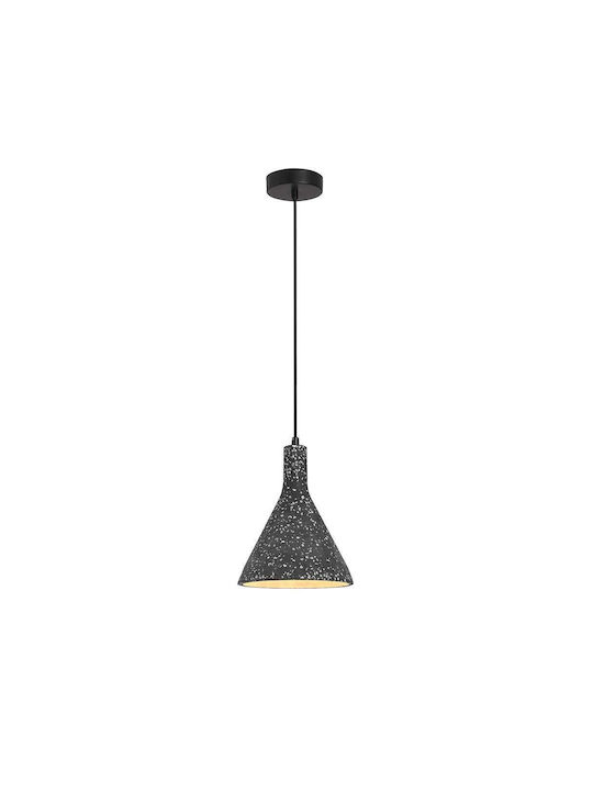 Viokef Pendant Light Black Rail with Socket E27 17x200x20cm