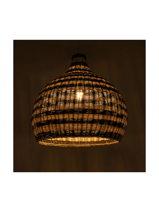 GloboStar Pendant Light Single-Light Grid for Socket E27 Beige