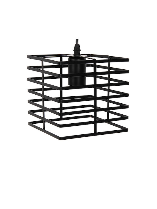HomeMarkt Black Ceiling Light with E27 Socket 16x16cm