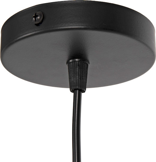 HomeMarkt Black Pendant Ceiling Light with E27 Socket 16x16x124cm
