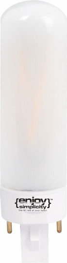 Elvhx LED Bulb 8.5W for Socket G24d-3 and Shape PL Natural White 1050lm