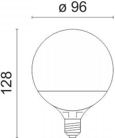 Spot Light LED Bulb 12W for Socket E27 and Shape G95 Natural White 1150lm