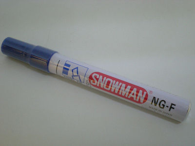 Snowman Permanent Marker Blue