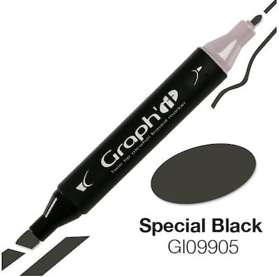 Graph' it Πινέλο Design Marker Black