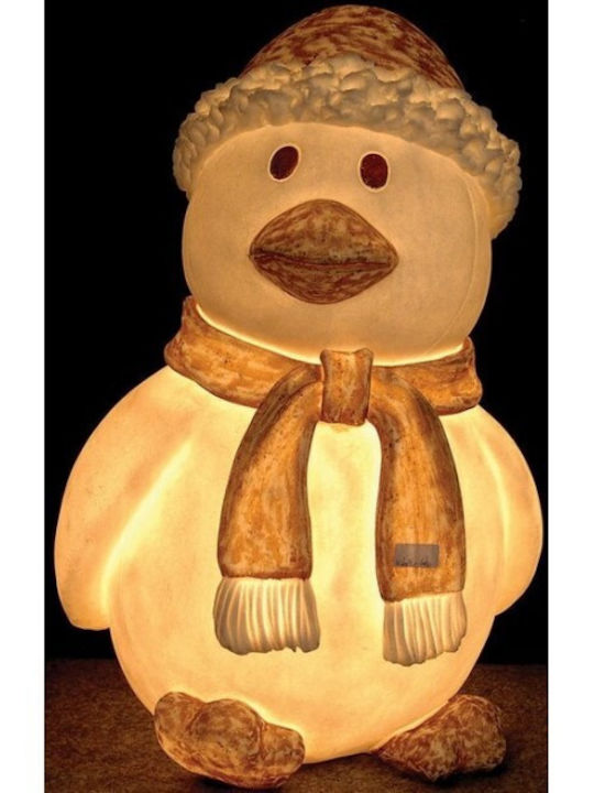 Lianos Illuminated Christmas Plastic Figure Penguin White Height 51cm