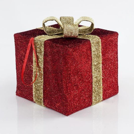 Eurolamp Christmas Fabric Figure Box Red 40x40x42cm