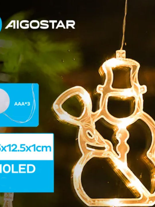 Aigostar Φωτιζόμενη Χριστουγεννιάτικη Πλαστική Φιγούρα Ύψους 21.5εκ.