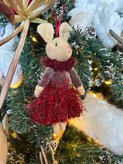 InTheBox Christmas Fabric Figure Little mouse Red Height 15cm