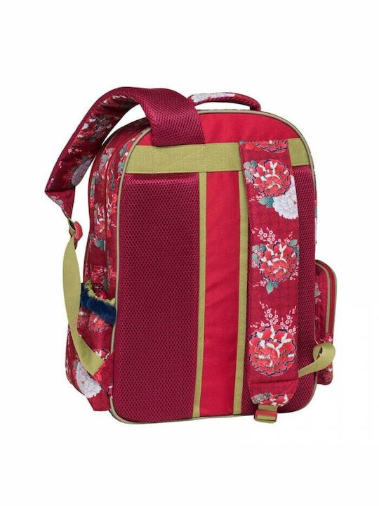 Santoro Kimmidoll Miwa School Backpack Kindergarten with Water Bottle Holder Red 24 x 11 x 30cm