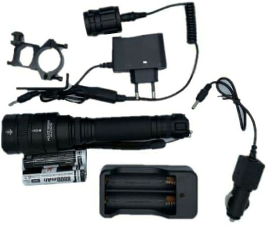 Rechargeable Flashlight LED IP65 with Maximum Brightness 2000lm 129 P50