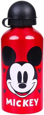 Cerda Kinder Trinkflasche Mickey Aluminium Rot 350ml