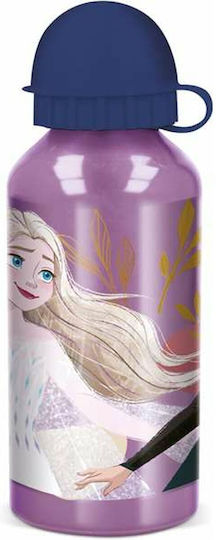 Stor Kids Water Bottle Frozen Aluminium Purple 400ml