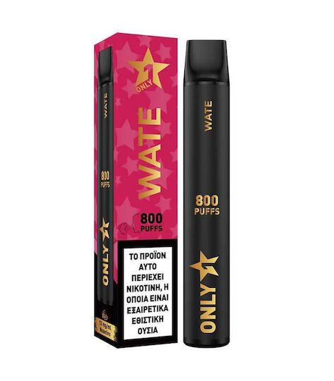 Only1 Електронно Цигара Единично Употребима 800 Вдишвания Watermelon Ice 2ml 12mg Черен