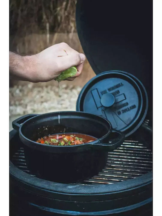 The Windmill Dutch Oven Round Cast Iron 23.5x21cm 1pcs