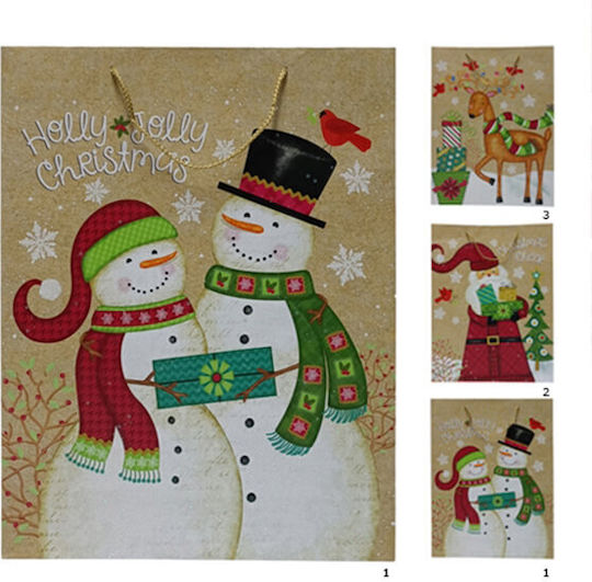 Due esse Christmas Bag for Gift Multicolored 14x7x18cm.