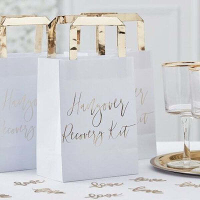 Ginger Ray Paper Bag for Gift White 5pcs