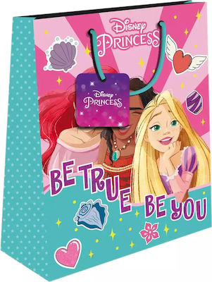 Διακάκης Paper Bag for Gift with Theme "Disney Princess" Blue 33x10x45cm.