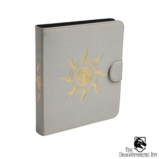 Dragon Shield Spell Codex Portfolio - Ashen White