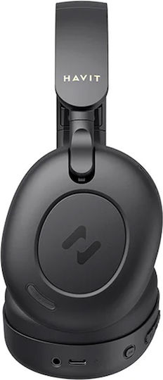 Havit H655BT Ασύρματα / Ενσύρματα On Ear Ακουστικά με 76 ώρες Λειτουργίας Μαύρα