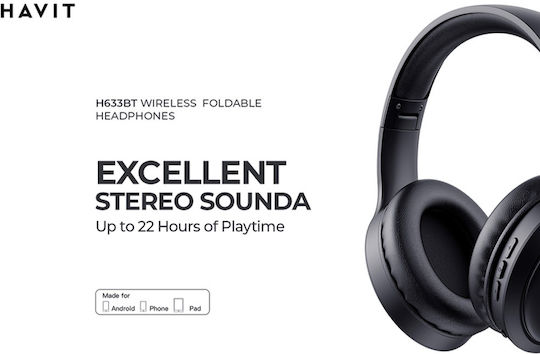 Havit H633BT Wireless / Wired Over Ear Headphones with 22 hours of Operation Beige