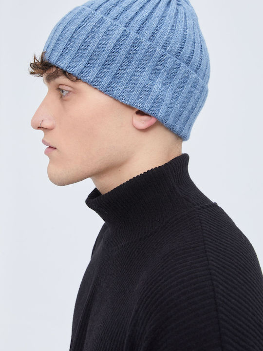 Aristoteli Bitsiani Beanie Unisex Beanie Knitted in Blue color